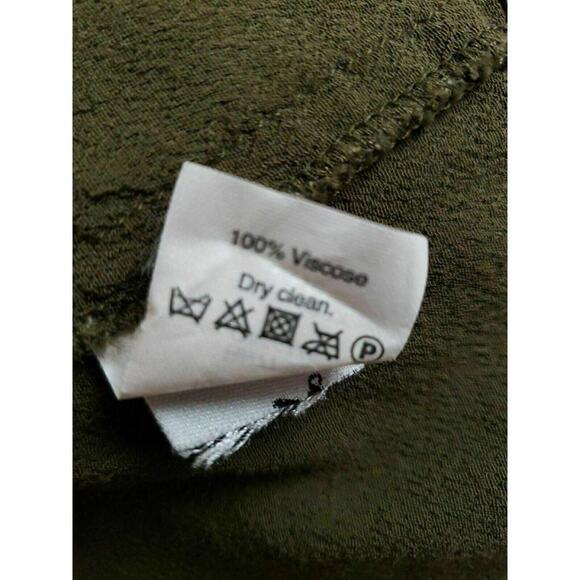 MADEWELL ~ Novella Lace-Up Olive Green  women's Dress XXS Shift Short-sleeve - Picture 8 of 8